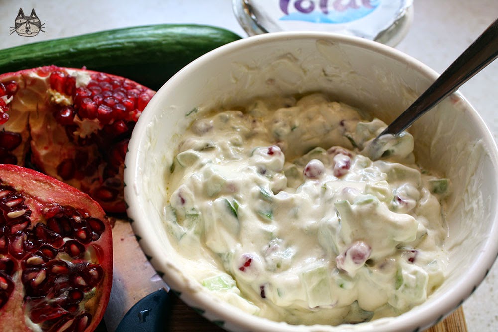 Pomegranate and Cucumber Mint&nbsp;Raita