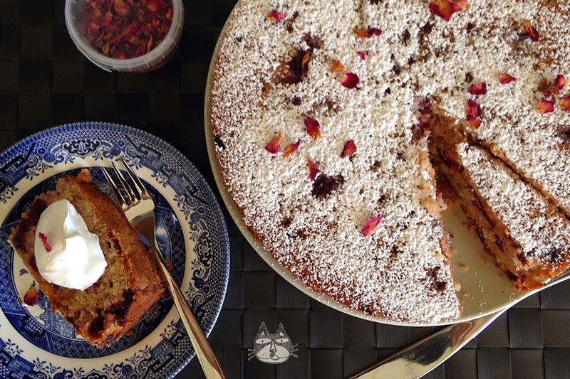Cherry and Rose&nbsp;Cake