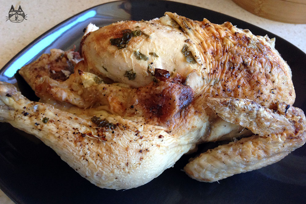 Roast Chicken with Preserved Lemons and Roasted&nbsp;Garlic