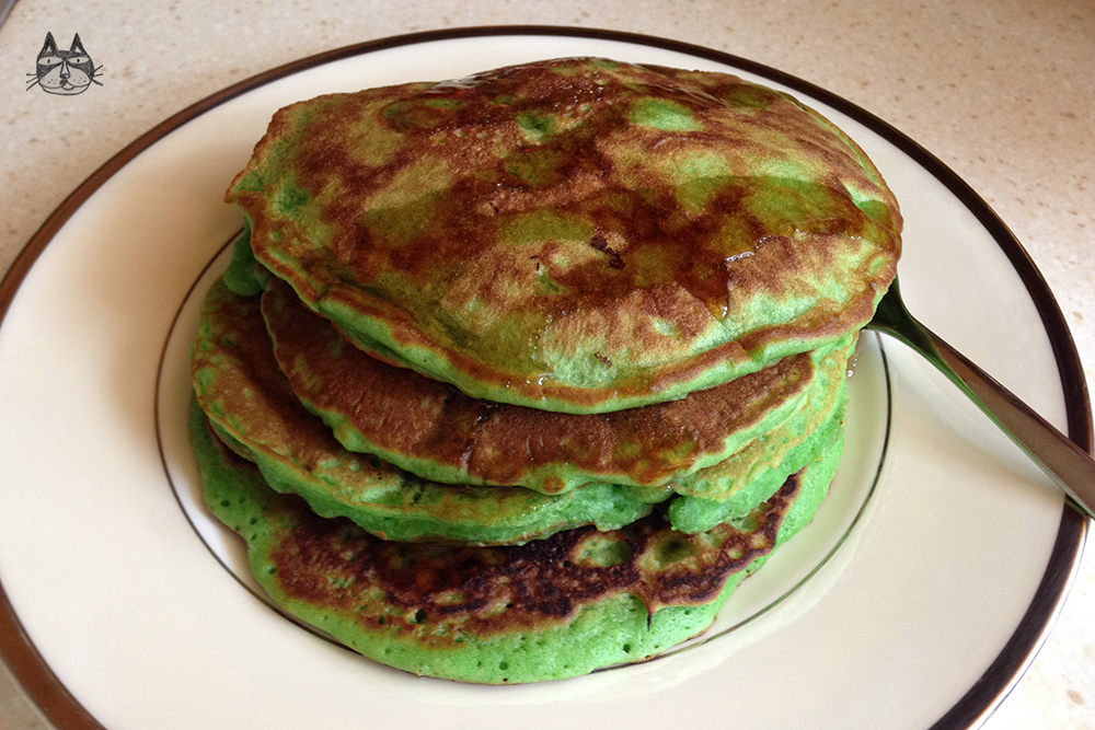 Pandan Pancakes with&nbsp;Syrup