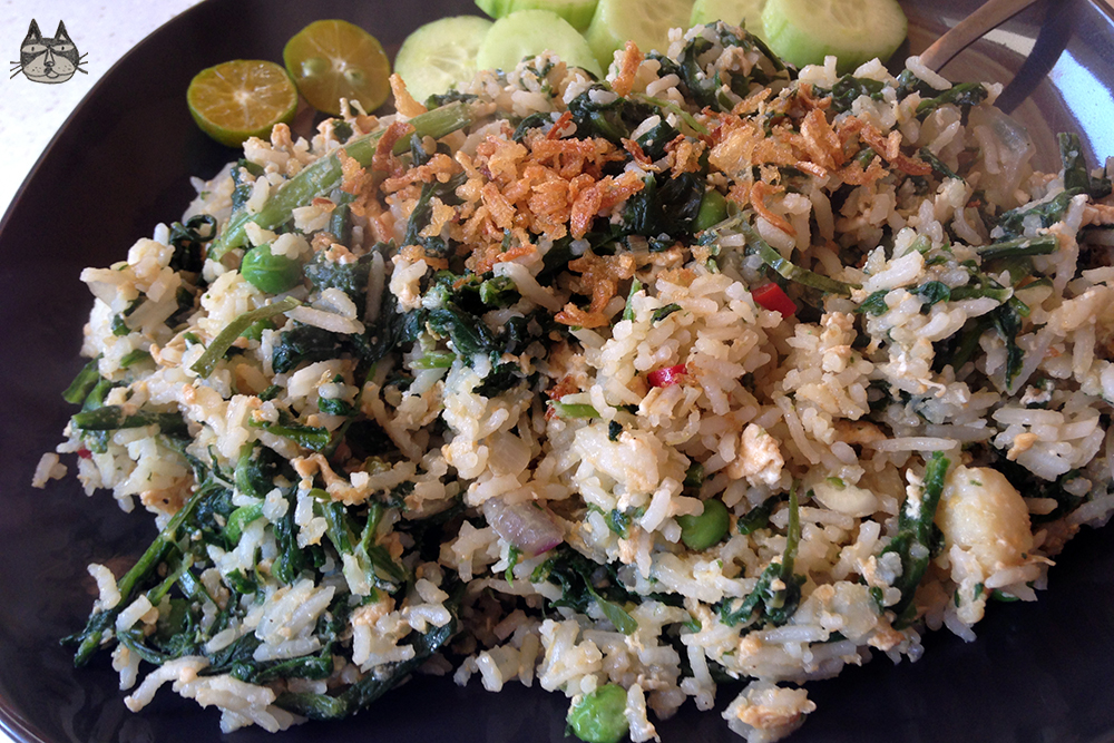 Salted Fish and Kale Fried&nbsp;Rice